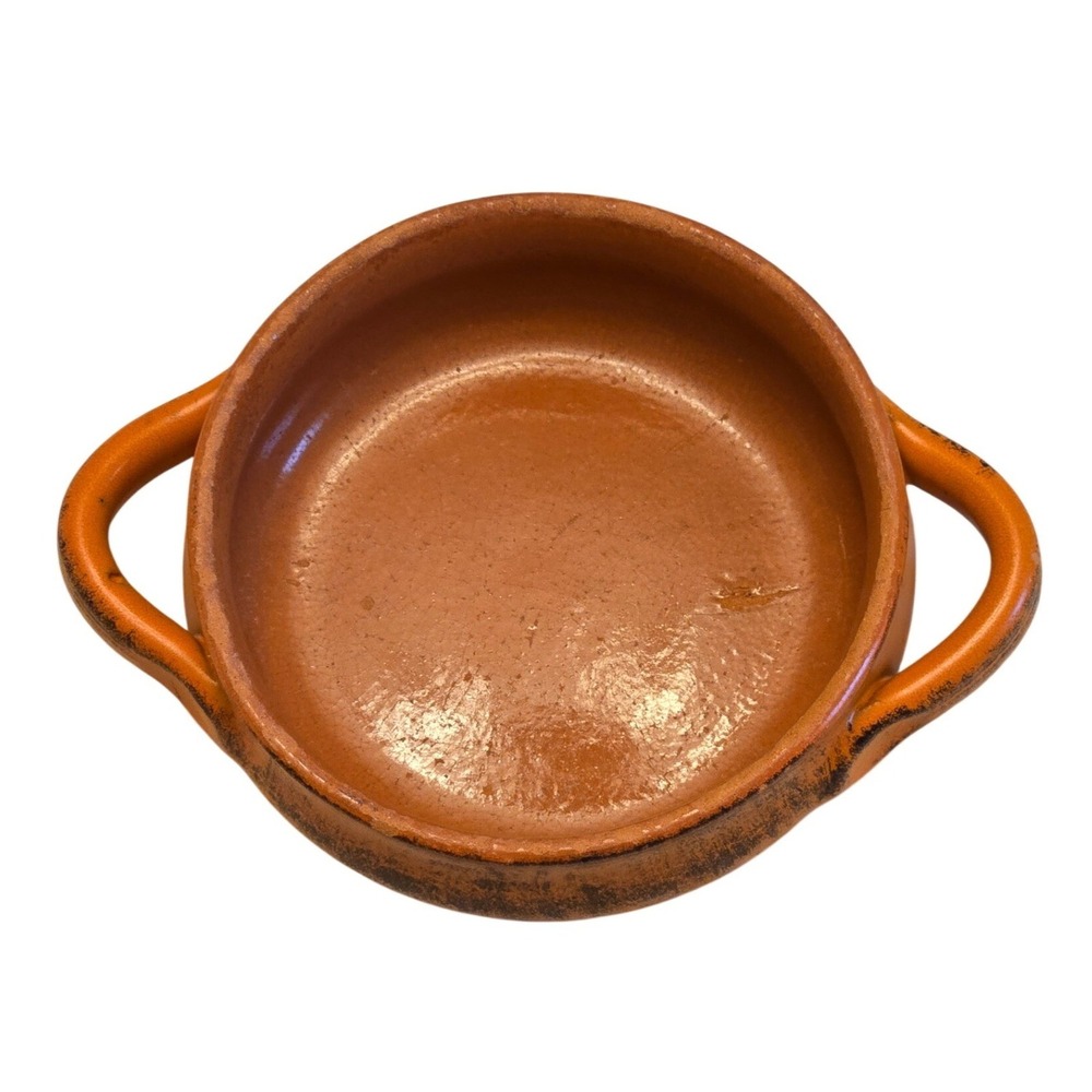 Vintage Terracotta Tapas Cazuela Baking‎ Dish Made in Italy Rustic w Handles